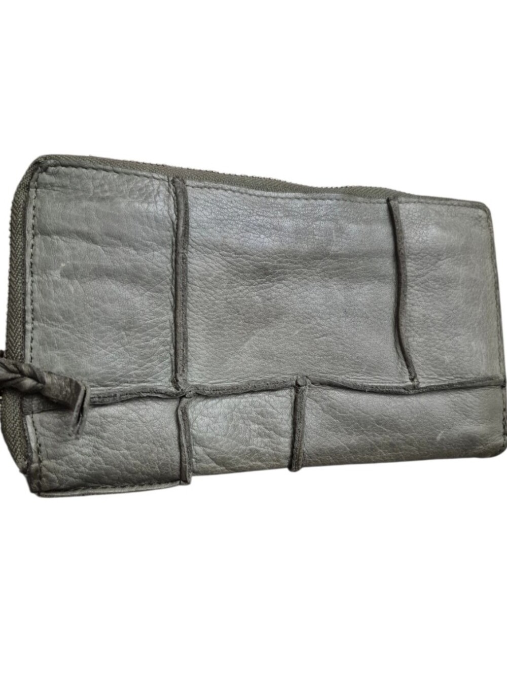 💕CNP Cut N' Paste Soft Leather Zip Wallet in Gray💕